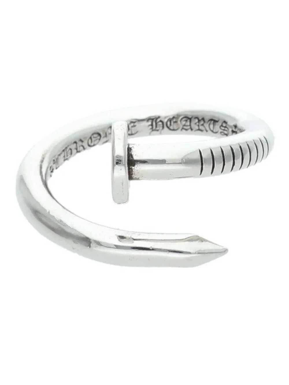 Chrome Hearts Nail Flat Silver Ring